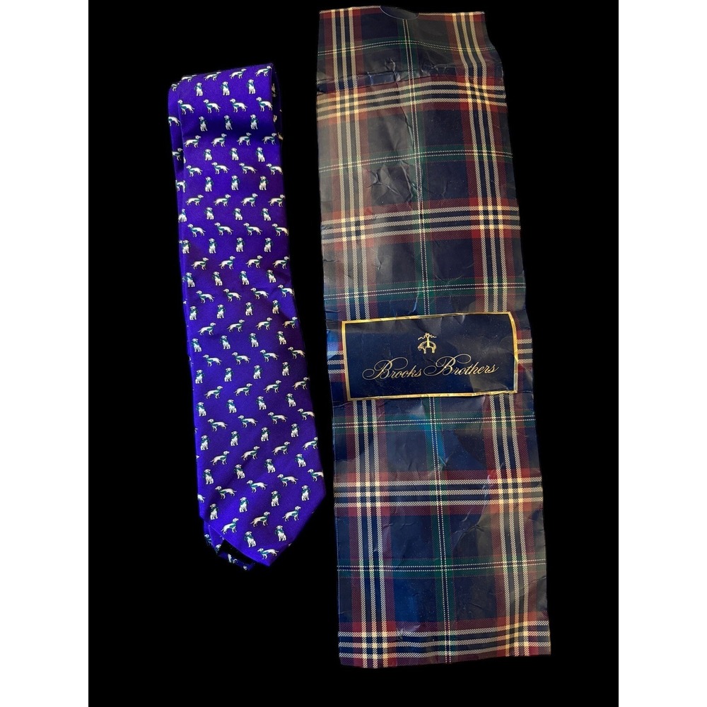 Men's Brooks Brothers Silk Tie. NWT And Gift Bag. Made In USA.